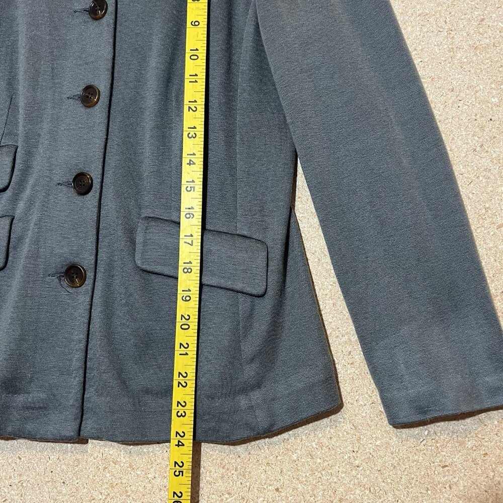 Sundance Women Spring Street Blazer Jacket Size Medium Wool Blend Stretch Gray - Picture 6 of 7